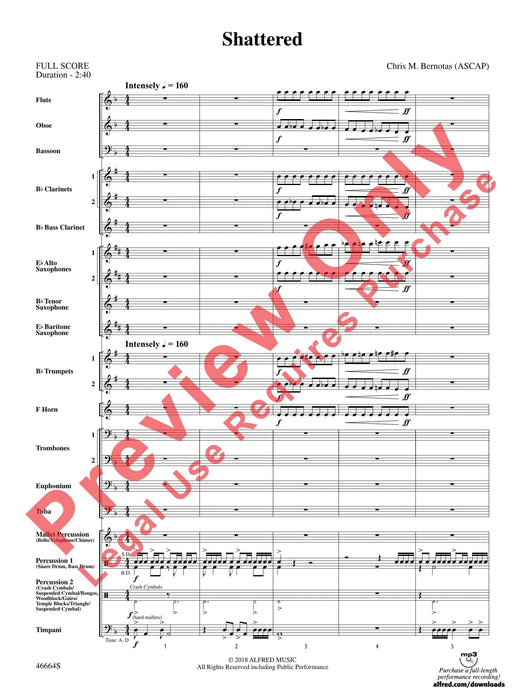 Shattered 總譜 | 小雅音樂 Hsiaoya Music