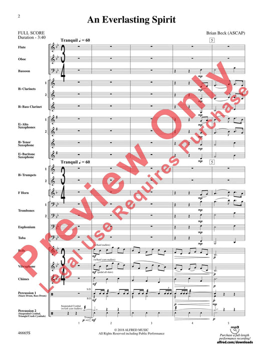 An Everlasting Spirit 總譜 | 小雅音樂 Hsiaoya Music