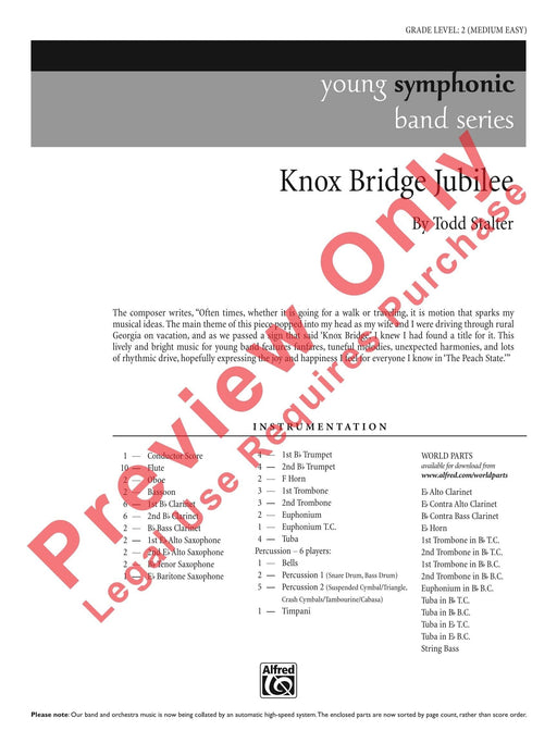 Knox Bridge Jubilee 總譜 | 小雅音樂 Hsiaoya Music