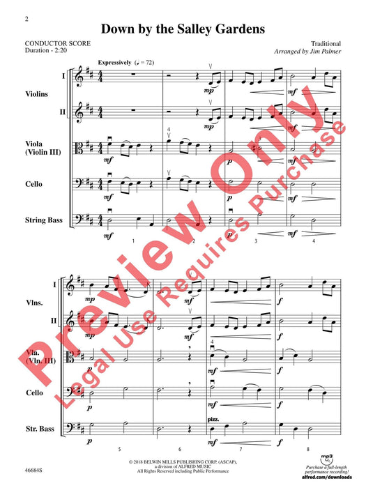 Down by the Salley Gardens 總譜 | 小雅音樂 Hsiaoya Music