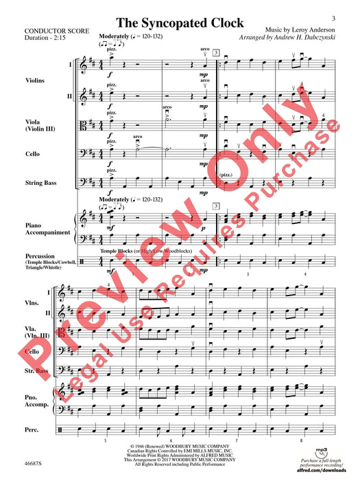 The Syncopated Clock 總譜 | 小雅音樂 Hsiaoya Music