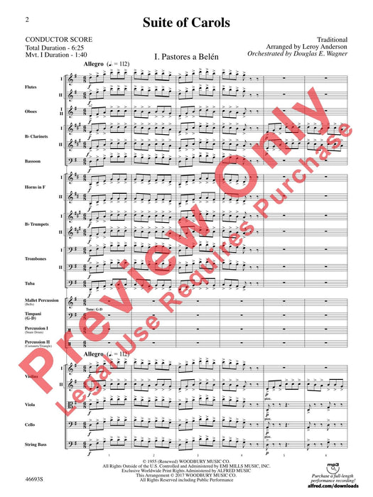 Suite of Carols 組曲 耶誕頌歌 總譜 | 小雅音樂 Hsiaoya Music