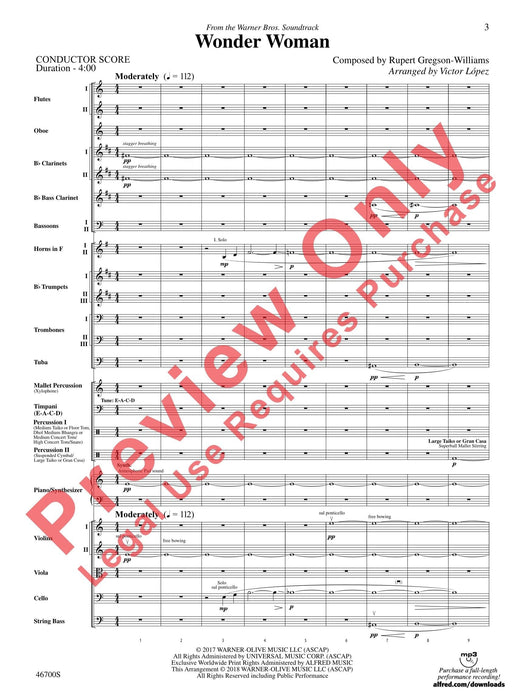 Wonder Woman: From the Warner Bros. Soundtrack 總譜 | 小雅音樂 Hsiaoya Music