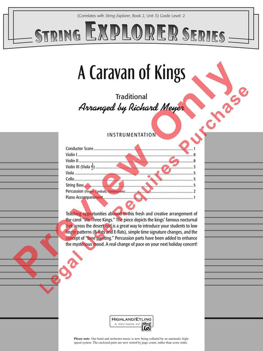 A Caravan of Kings 總譜 | 小雅音樂 Hsiaoya Music