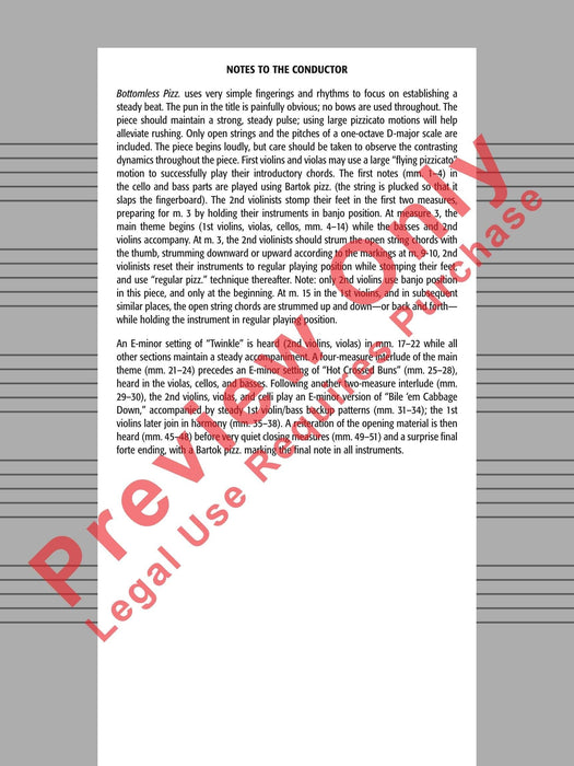 Bottomless Pizz. 總譜 | 小雅音樂 Hsiaoya Music