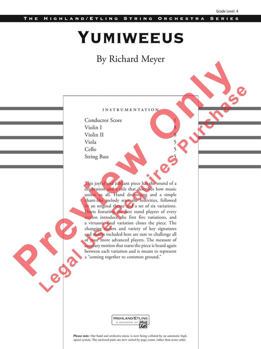 Yumiweeus 總譜 | 小雅音樂 Hsiaoya Music