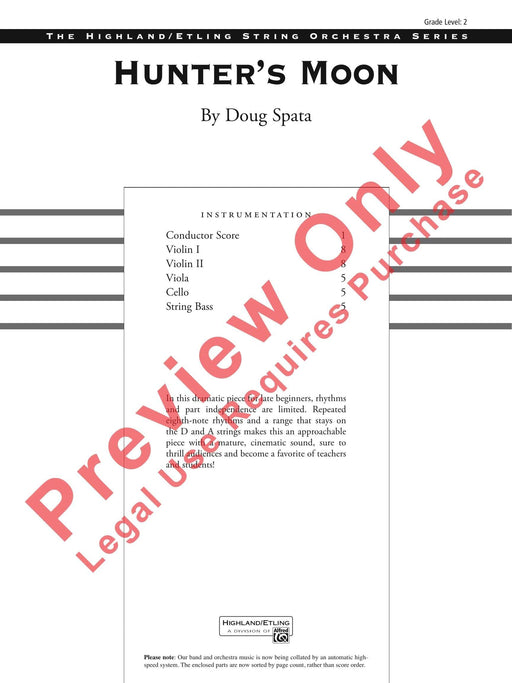 Hunter's Moon 總譜 | 小雅音樂 Hsiaoya Music