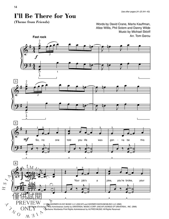 Alfred's Basic Adult Course: Popular Hits, Level 3 | 小雅音樂 Hsiaoya Music