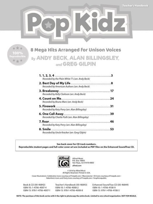 Pop Kidz 8 Mega Hits Arranged for Unison Voices 同度 | 小雅音樂 Hsiaoya Music