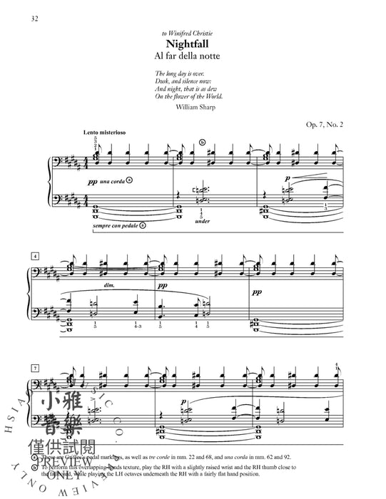 Griffes: Roman Sketches, Op. 7 | 小雅音樂 Hsiaoya Music