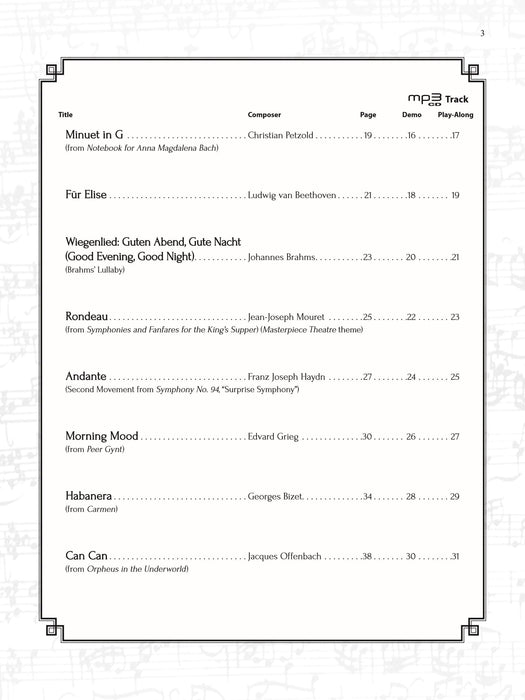 Easy Classical Themes Instrumental Solos 古典 獨奏 | 小雅音樂 Hsiaoya Music