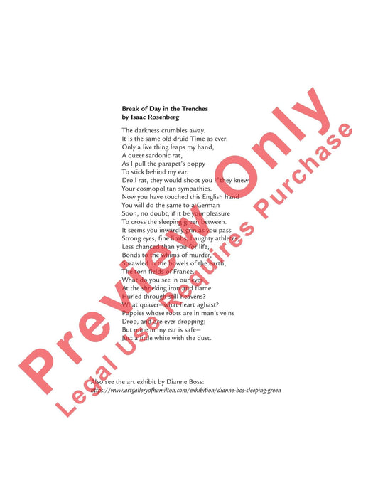 To Cross the Sleeping Green 總譜 | 小雅音樂 Hsiaoya Music