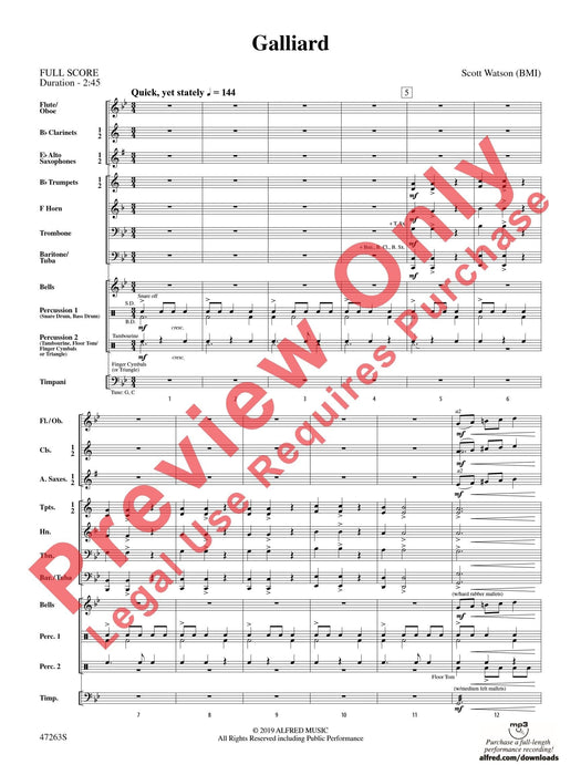 Galliard 加利爾德舞曲 總譜 | 小雅音樂 Hsiaoya Music