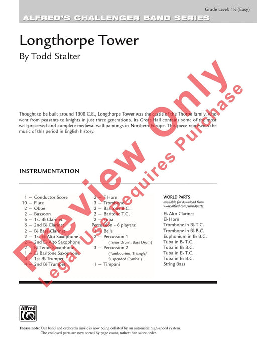 Longthorpe Tower 總譜 | 小雅音樂 Hsiaoya Music