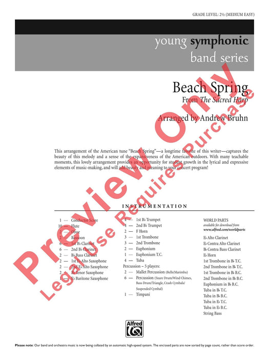 Beach Spring from The Sacred Harp 豎琴 總譜 | 小雅音樂 Hsiaoya Music