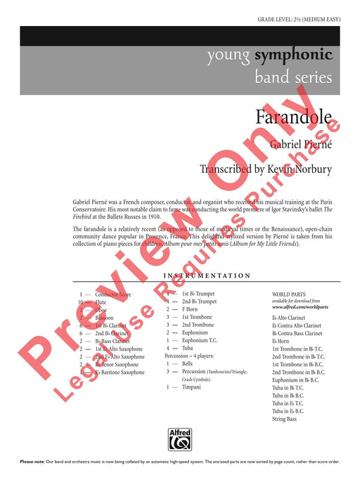 Farandole 總譜 | 小雅音樂 Hsiaoya Music