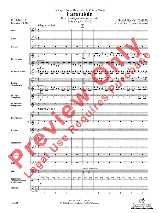 Farandole 總譜 | 小雅音樂 Hsiaoya Music