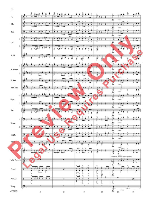 El Zorro Rojo Concert March 音樂會進行曲 總譜 | 小雅音樂 Hsiaoya Music