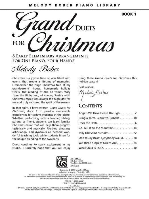 Grand Duets for Christmas, Book 1 8 Early Elementary Arrangements for One Piano, Four Hands 二重奏 鋼琴四手聯彈 | 小雅音樂 Hsiaoya Music