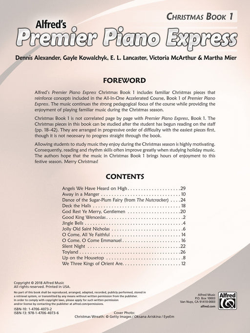 Premier Piano Express, Christmas Book 1 鋼琴 | 小雅音樂 Hsiaoya Music