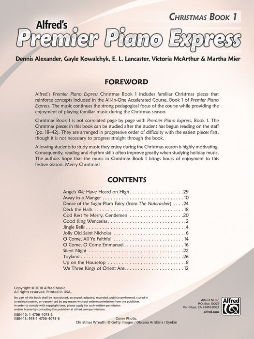 Premier Piano Express, Christmas Book 1 鋼琴 | 小雅音樂 Hsiaoya Music