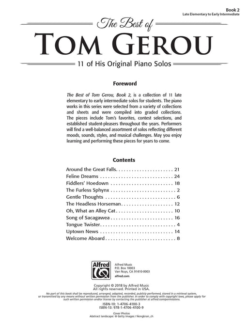 The Best of Tom Gerou, Book 2 11 of His Original Piano Solos 鋼琴 獨奏 | 小雅音樂 Hsiaoya Music