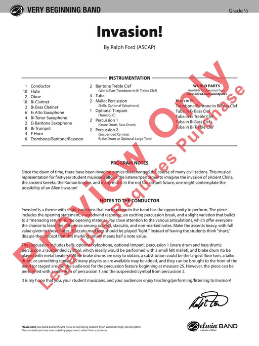 Invasion! 總譜 | 小雅音樂 Hsiaoya Music
