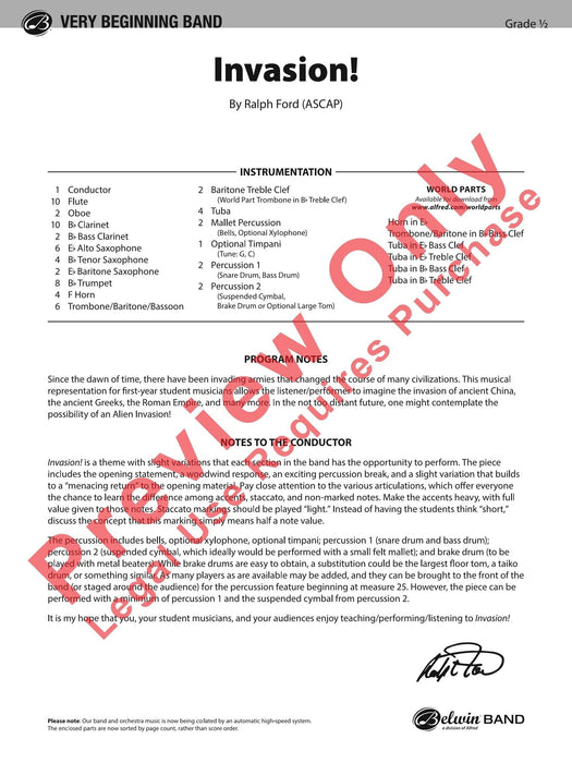 Invasion! 總譜 | 小雅音樂 Hsiaoya Music