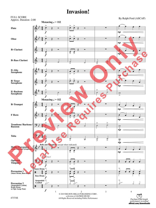 Invasion! 總譜 | 小雅音樂 Hsiaoya Music