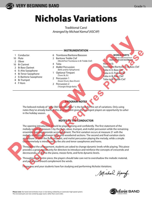 Nicholas Variations 詠唱調 總譜 | 小雅音樂 Hsiaoya Music