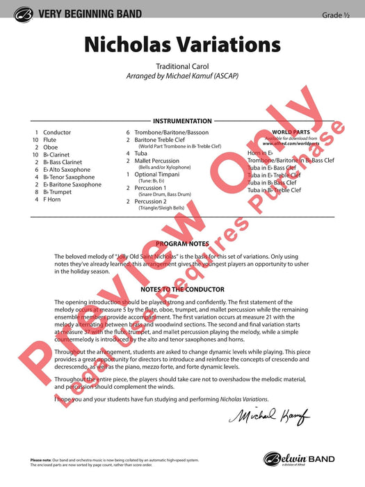 Nicholas Variations 詠唱調 總譜 | 小雅音樂 Hsiaoya Music