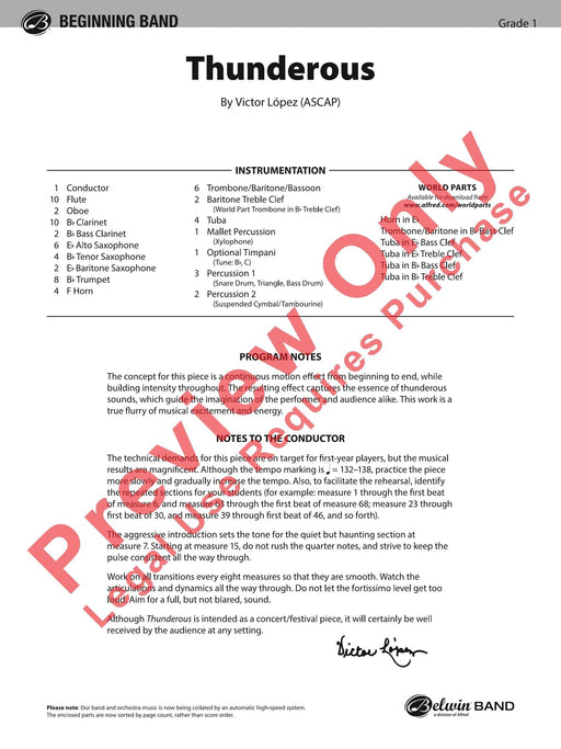 Thunderous 總譜 | 小雅音樂 Hsiaoya Music