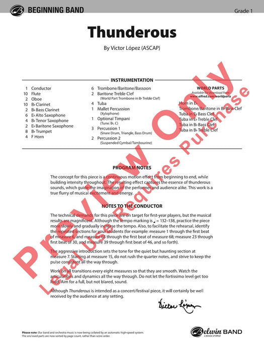 Thunderous 總譜 | 小雅音樂 Hsiaoya Music