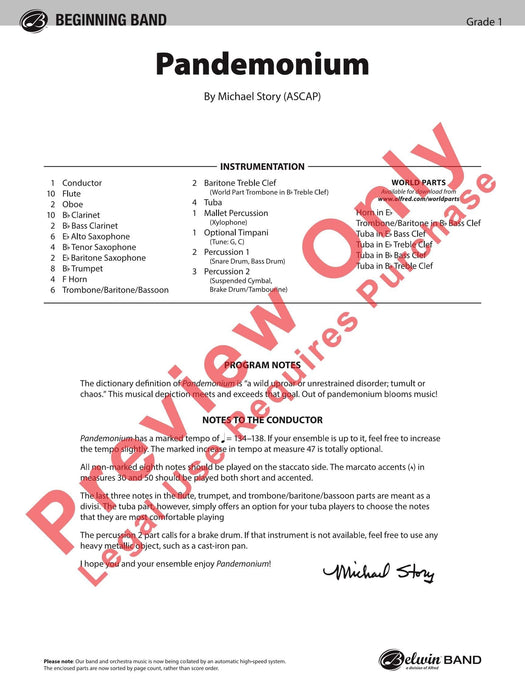 Pandemonium 總譜 | 小雅音樂 Hsiaoya Music