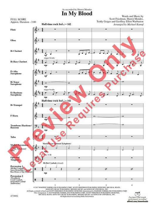 In My Blood As Recorded by Shawn Mendes 總譜 | 小雅音樂 Hsiaoya Music