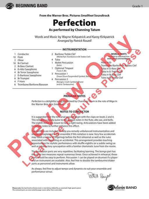 Perfection As Performed by Channing Tatum 總譜 | 小雅音樂 Hsiaoya Music