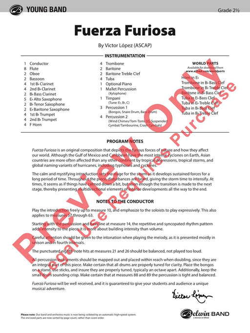 Fuerza Furiosa 總譜 | 小雅音樂 Hsiaoya Music