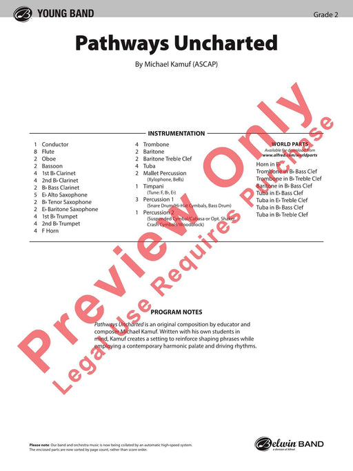 Pathways Uncharted 總譜 | 小雅音樂 Hsiaoya Music