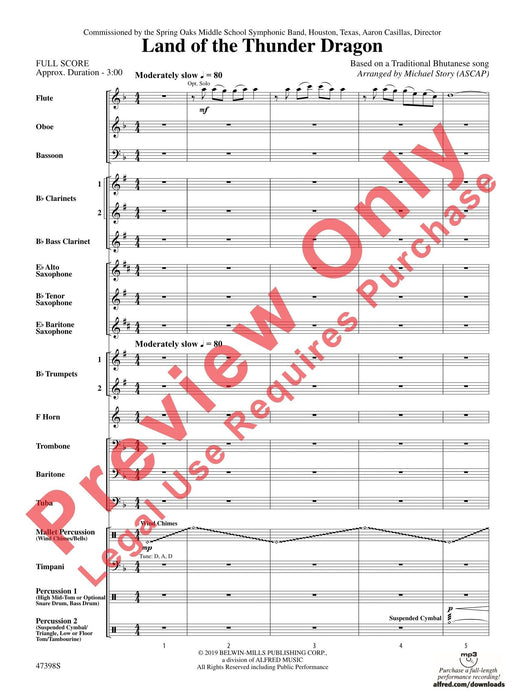 Land of the Thunder Dragon 總譜 | 小雅音樂 Hsiaoya Music