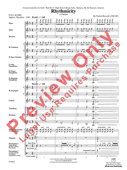 Rhythmicity A Fanfare 節奏 號曲 總譜 | 小雅音樂 Hsiaoya Music