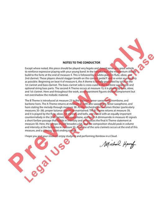 Rainbow in a Cloud A Fanfare 號曲 總譜 | 小雅音樂 Hsiaoya Music