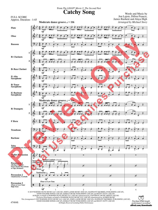 Catchy Song From The LEGO® Movie 2: The Second Part 總譜 | 小雅音樂 Hsiaoya Music