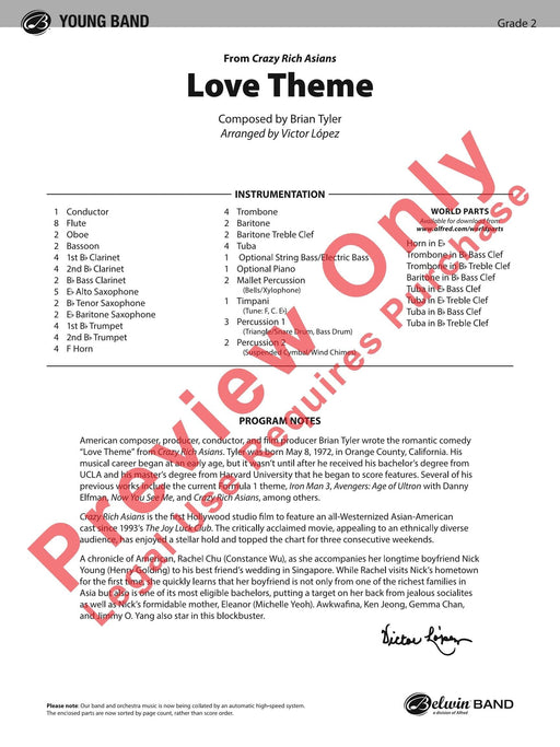 Love Theme From Crazy Rich Asians 主題 總譜 | 小雅音樂 Hsiaoya Music