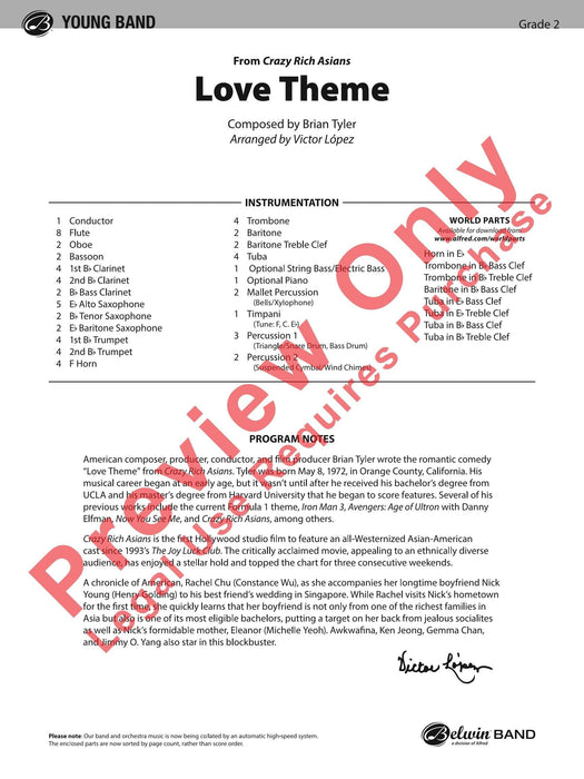 Love Theme From Crazy Rich Asians 主題 總譜 | 小雅音樂 Hsiaoya Music