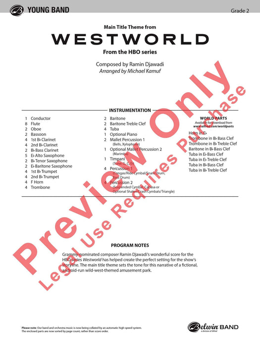Main Title Theme from Westworld From the HBO Series 主題 總譜 | 小雅音樂 Hsiaoya Music