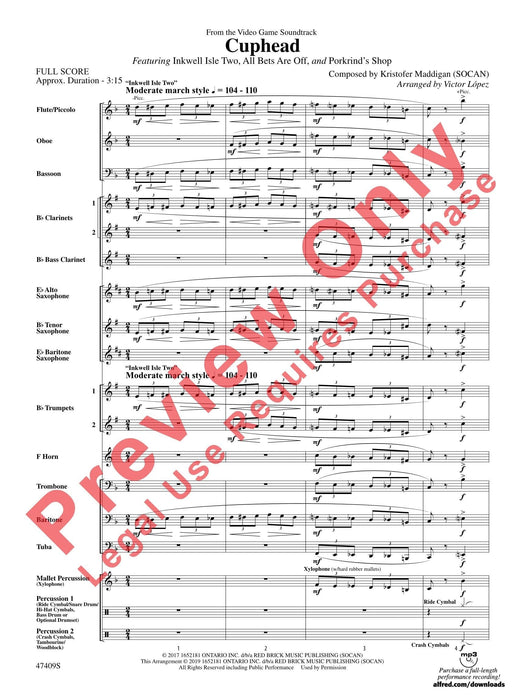 Cuphead Featuring: Inkwell Isle Two / All Bets Are Off / Porkrind's Shop 總譜 | 小雅音樂 Hsiaoya Music