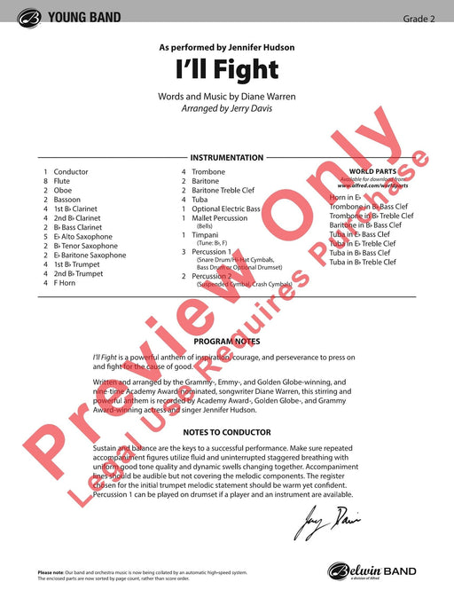 I'll Fight As Performed by Jennifer Hudson 總譜 | 小雅音樂 Hsiaoya Music