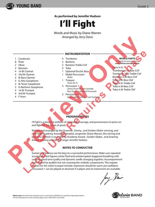 I'll Fight As Performed by Jennifer Hudson 總譜 | 小雅音樂 Hsiaoya Music