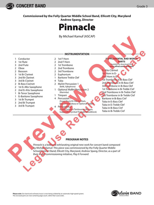 Pinnacle 總譜 | 小雅音樂 Hsiaoya Music