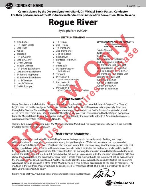 Rogue River 總譜 | 小雅音樂 Hsiaoya Music